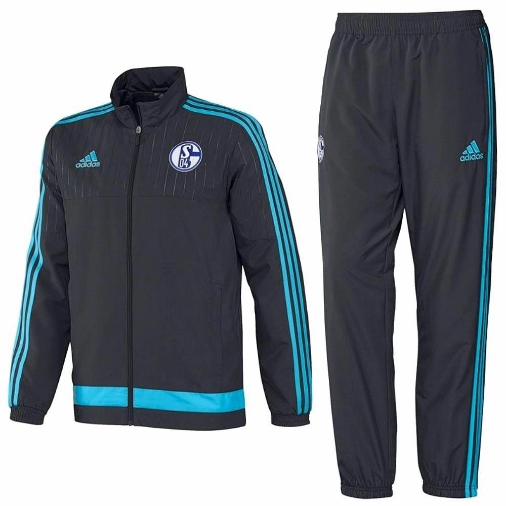 Sport-Ready Gear passion venue Fc Schalke 04 Presentation Soccer Tracksuit 2015/16 - Adidas