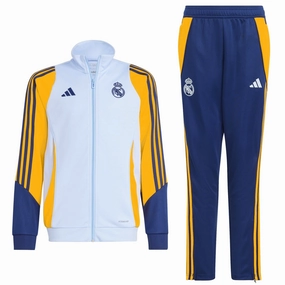 Kids - Real Madrid training presentation tracksuit 2024/25 - Adidas nail salon youth clothing