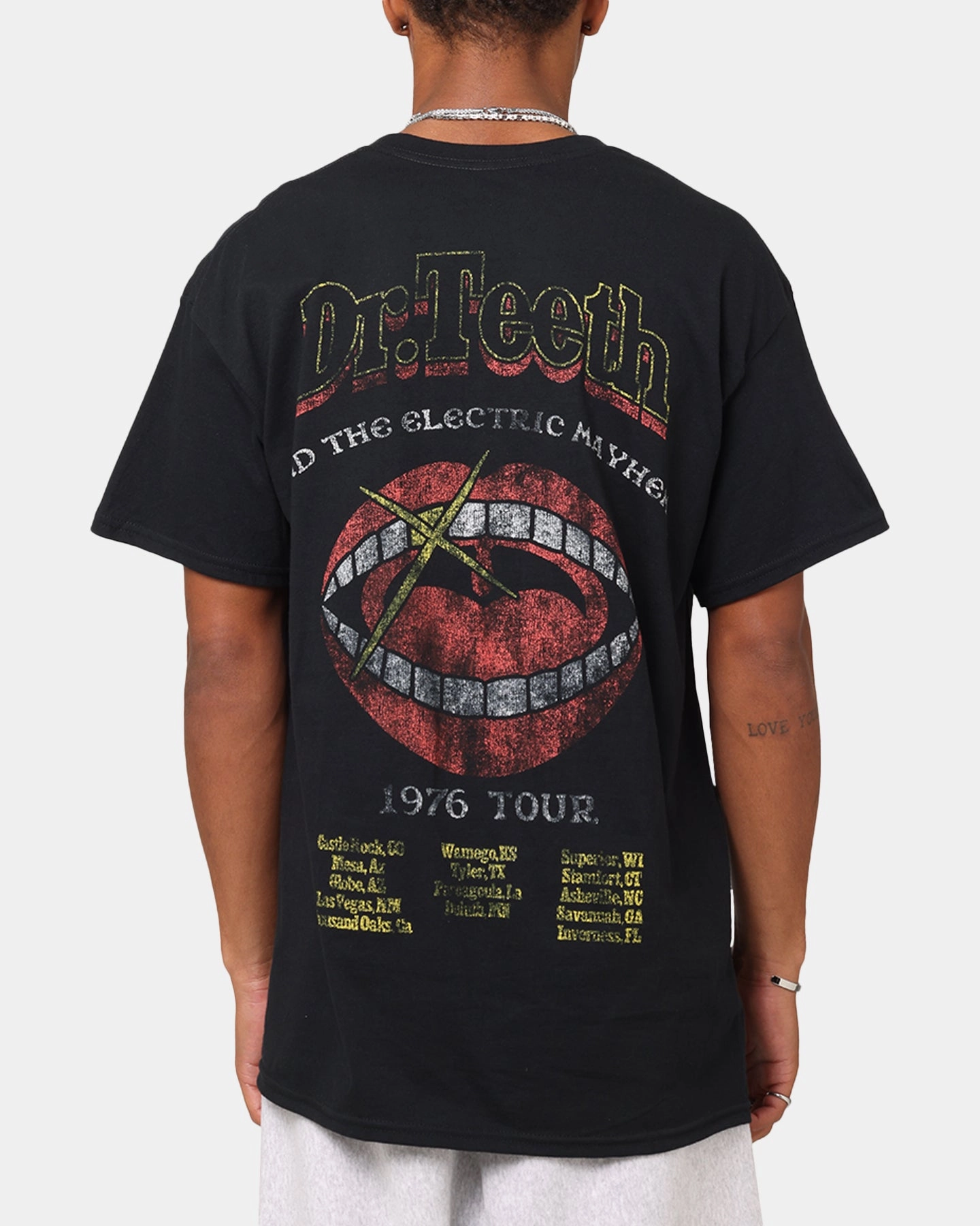 Soft And Comfortable Timeless Top American Thrift Disney The Muppets Animal Vintage T-Shirt Black