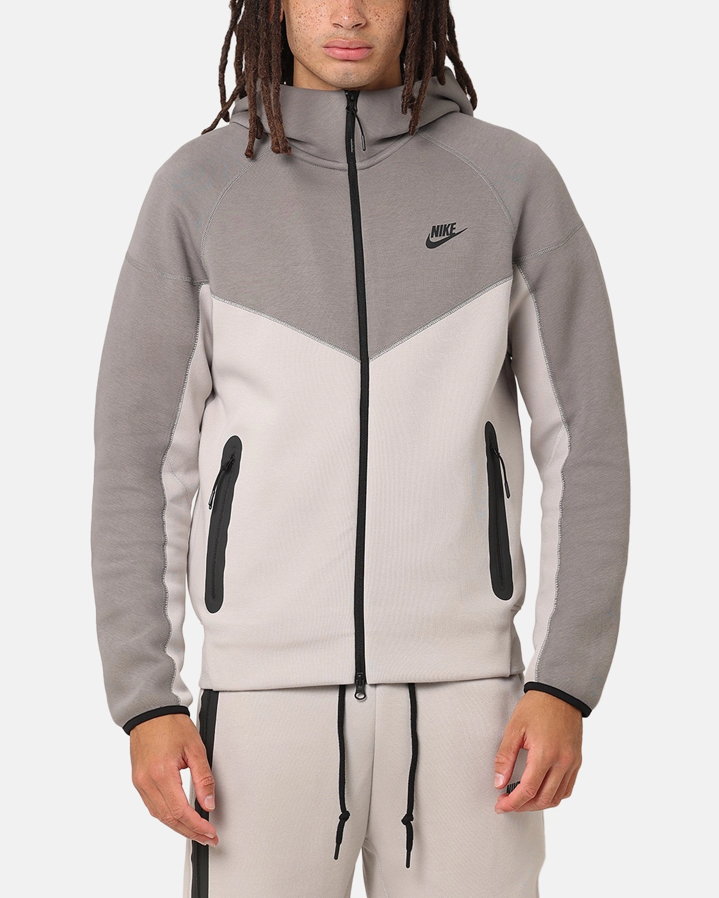 snowboarding Nike Sportswear Tech Fleece Windrunner Full Zip Hoodie Lt Iron Ore/Flat Pewter/Black