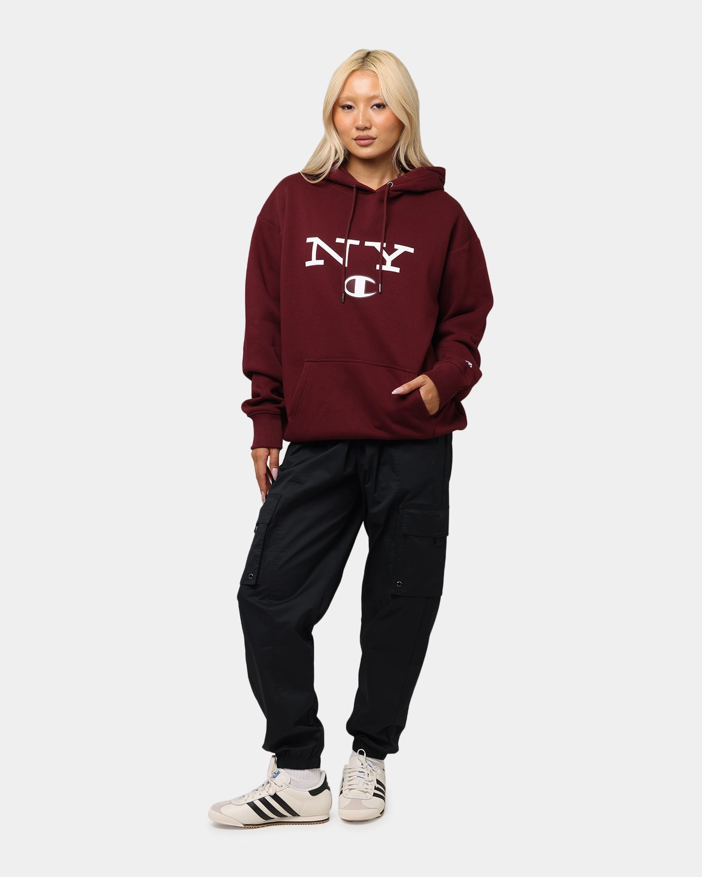 Champion Rochester Graphic Hoodie Red African style Moose like