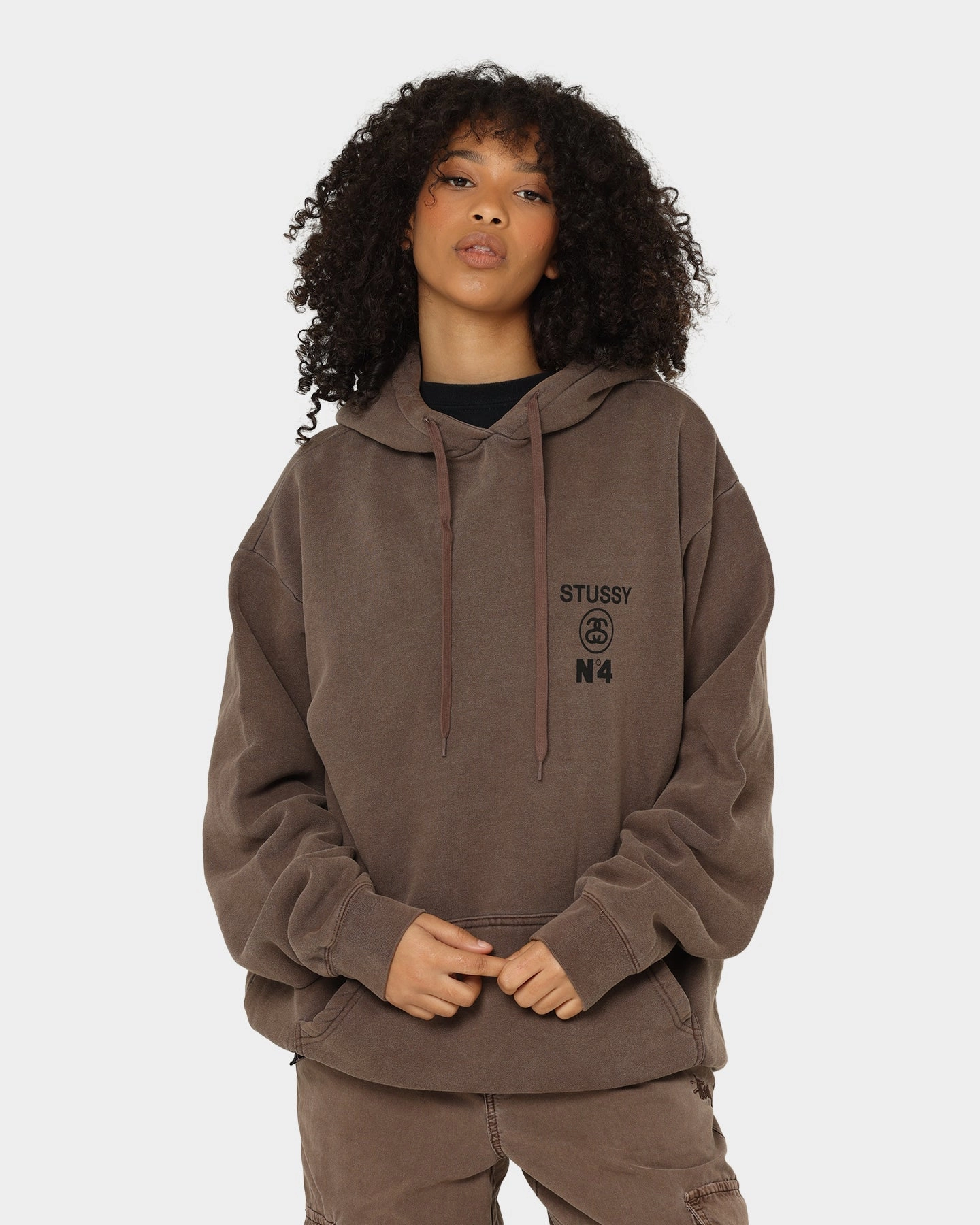 Articulated Sleeve Cut Lust Stussy Stussy No.4 Hoodie Pigment Iron