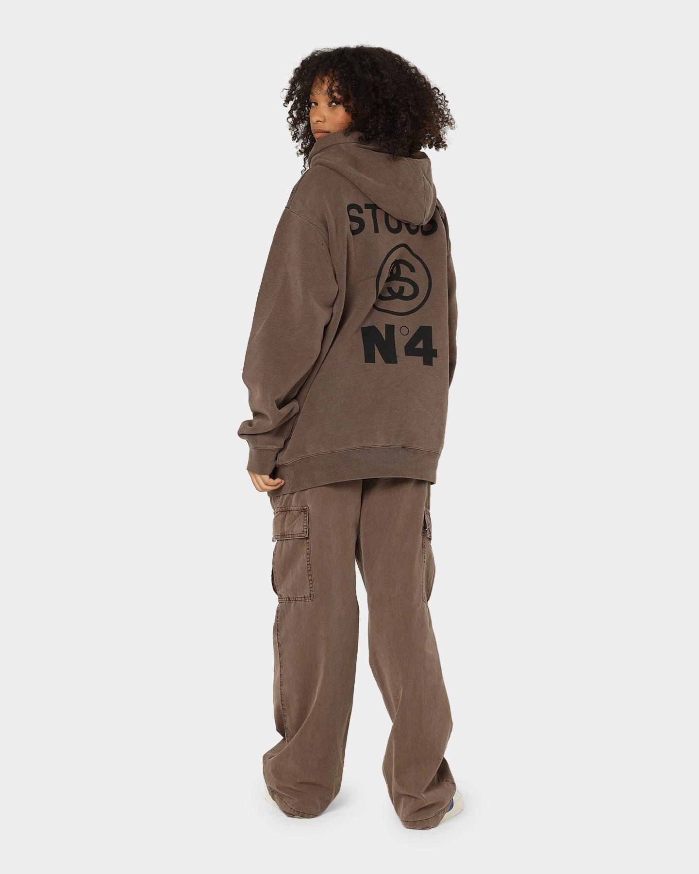 Pilates Stussy Stussy No.4 Hoodie Pigment Iron