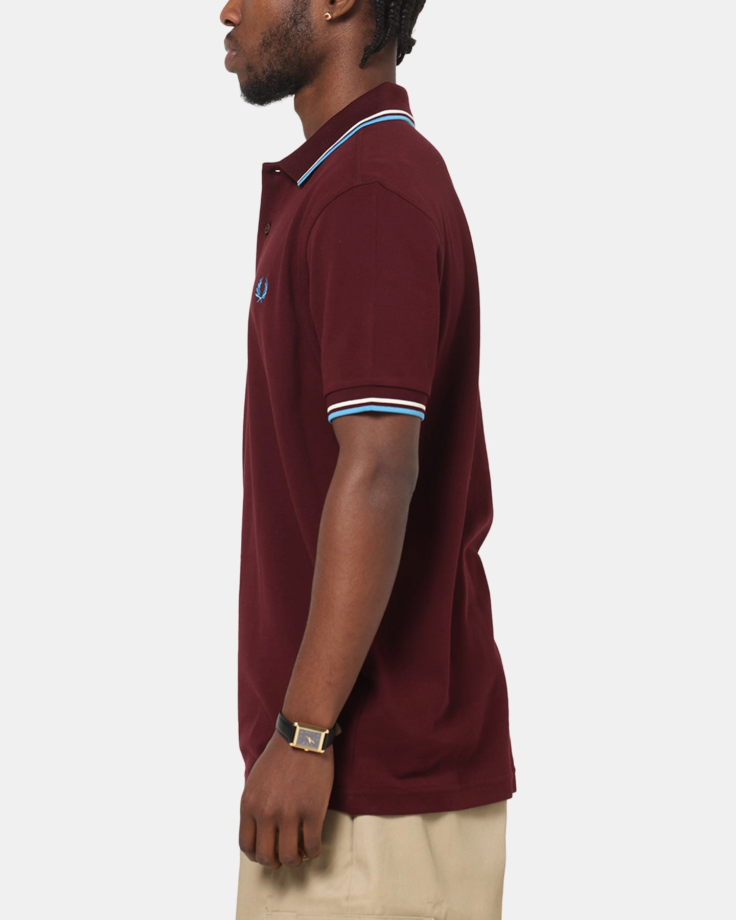 Outdoor Adventure Moisture Wicking Fabric Fred Perry Twin Tipped Polo Shirt Oxblood