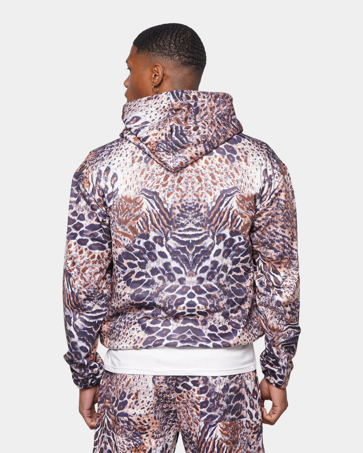 Unique Piece XXIII Thayer Cheetah Print Hoodie Cheetah