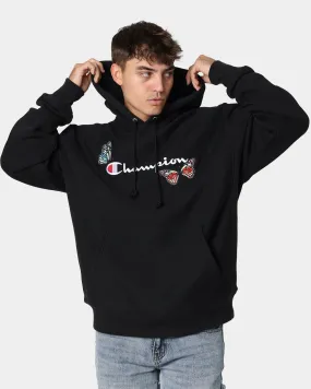 Panama Champion Heritage Butterfly Embroidery Hoodie Black
