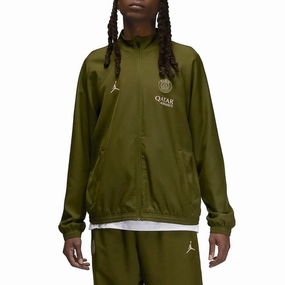 Training Look Jordan x PSG green training presentation Soccer tracksuit 2024 - Nike