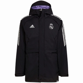 Multi Directional Flex Points Real Madrid winter training bench parka jacket 2022/23 - Adidas