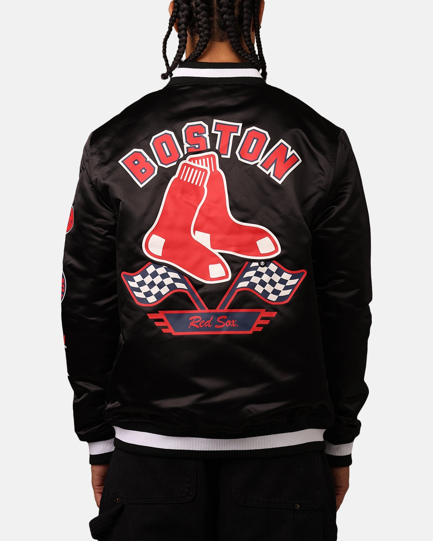 Bonded Zippers New Era Boston Red Sox 2024 Rally Drive Jacket Black/White