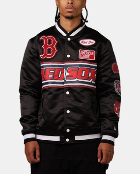 water - resistant Shampoo New Era Boston Red Sox 2024 Rally Drive Jacket Black/White