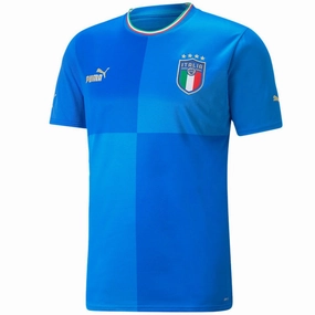 Italy national team Home soccer jersey 2022/23 - Puma UVProtectionFabric YogaReadyTexture