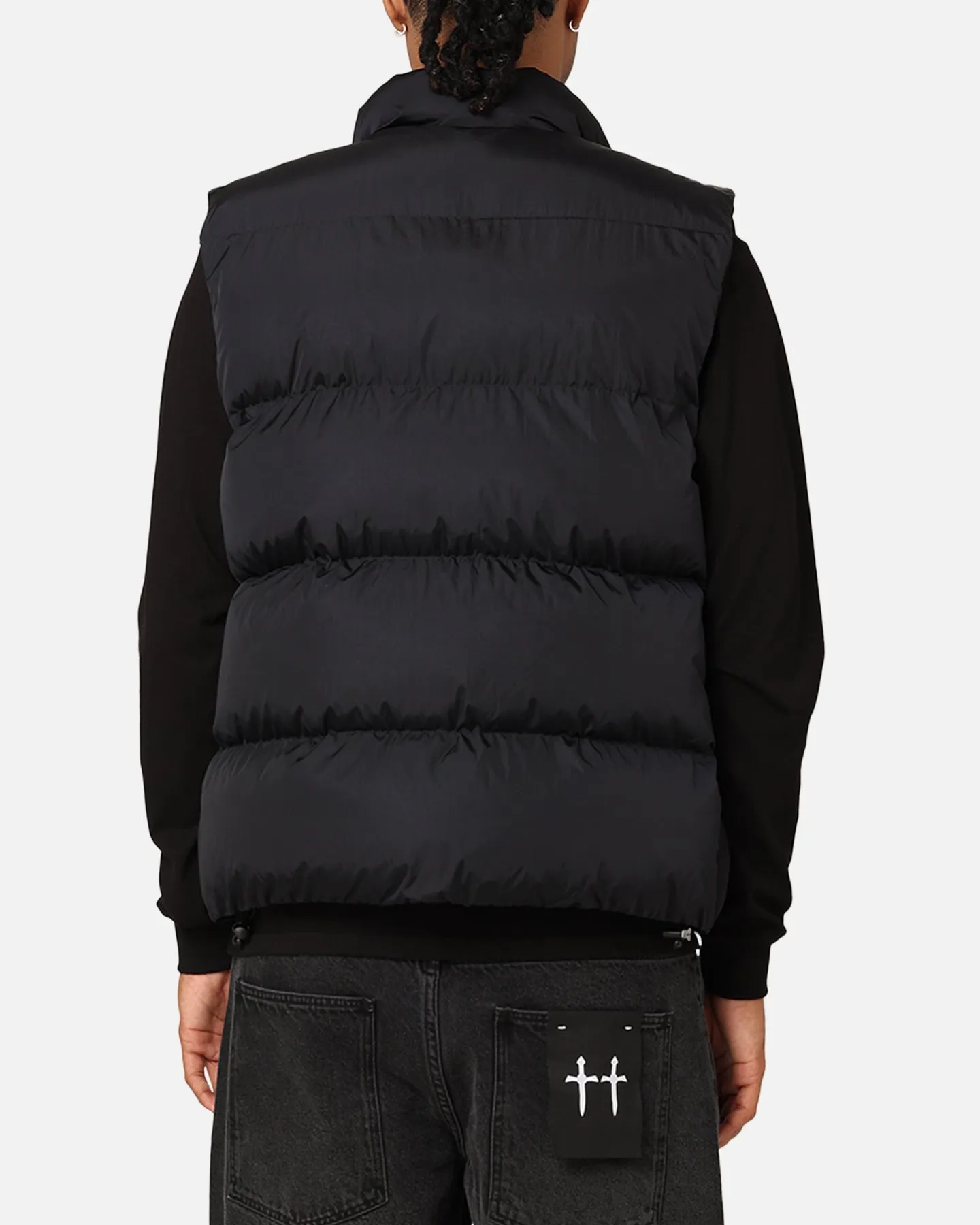 Jordan Essentials Statement Eco Vest Black/Sail Fade Resistant Stand Collar