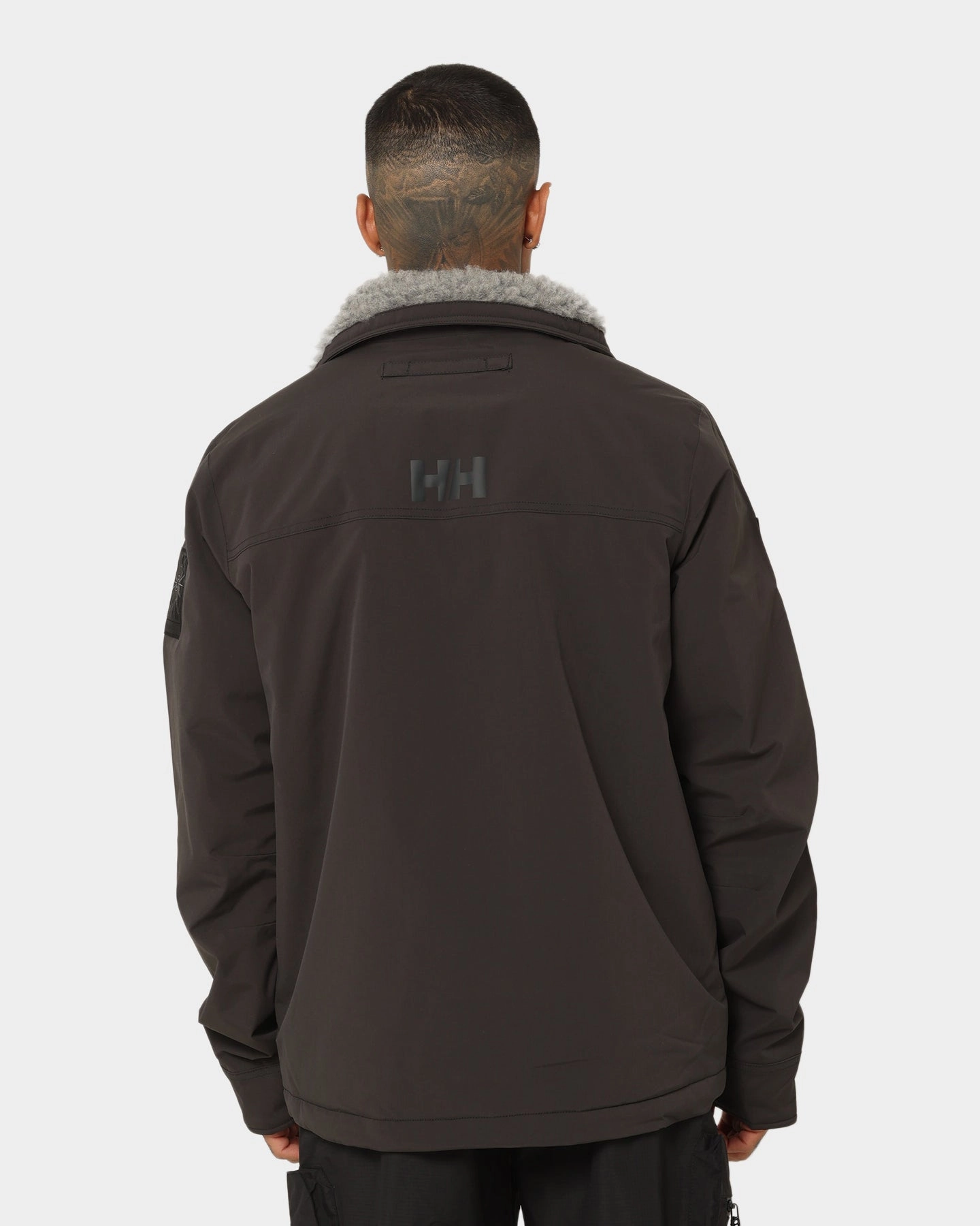 quilted Moisture Wicking Layer Helly Hansen Arctic Shelled Wool Pile Jacket Ebony