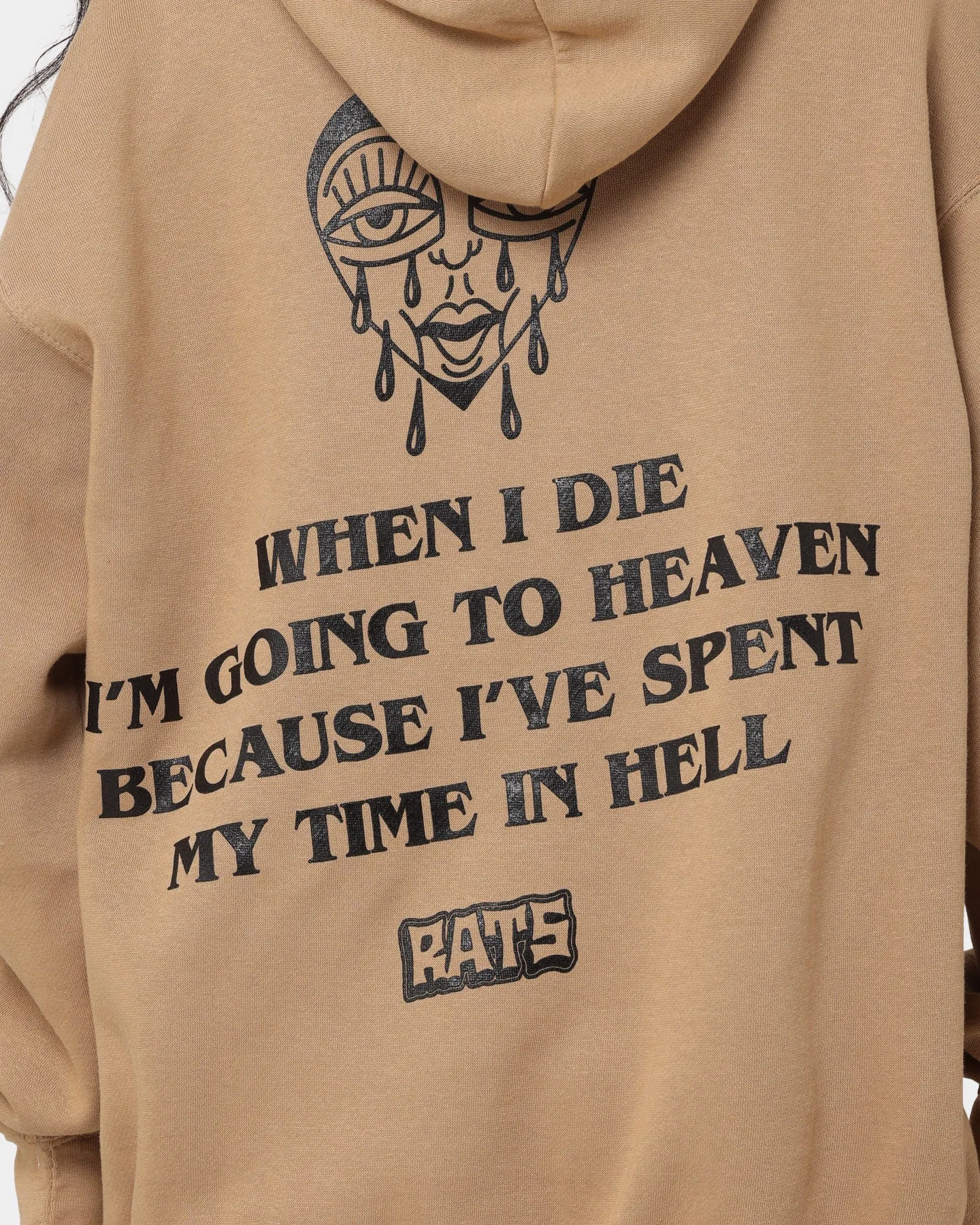 Ability Rats Get Fat When I Die Hoodie Sand