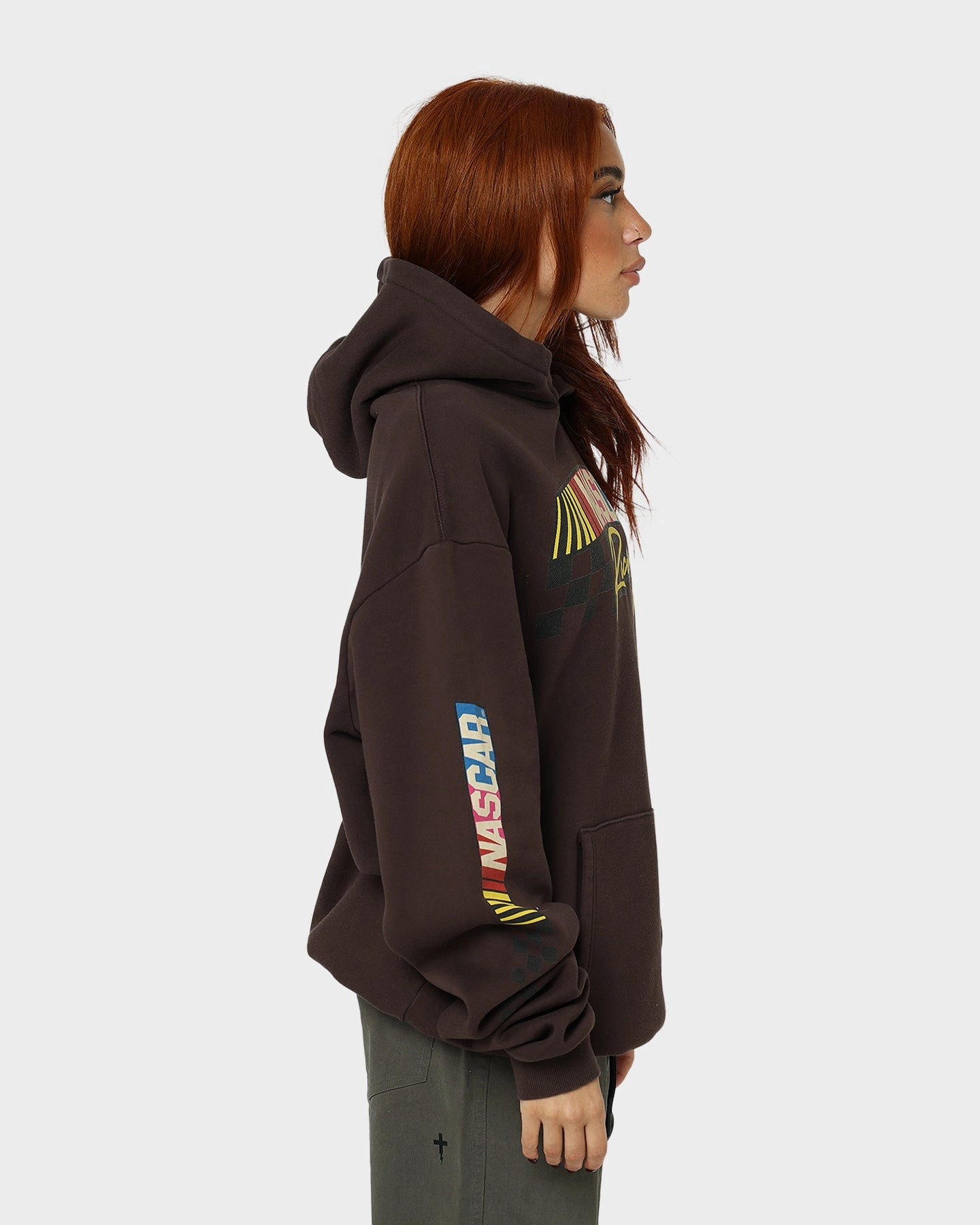 adults' NASCAR NASCAR Racing Hoodie Chocolate Brown