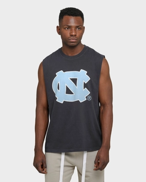 Outdoor Style Buttery Soft Fabric NATIONAL COLLEGIATE ATHLETIC ASSC UNC Team Crest Faded Muscle Vintage Black