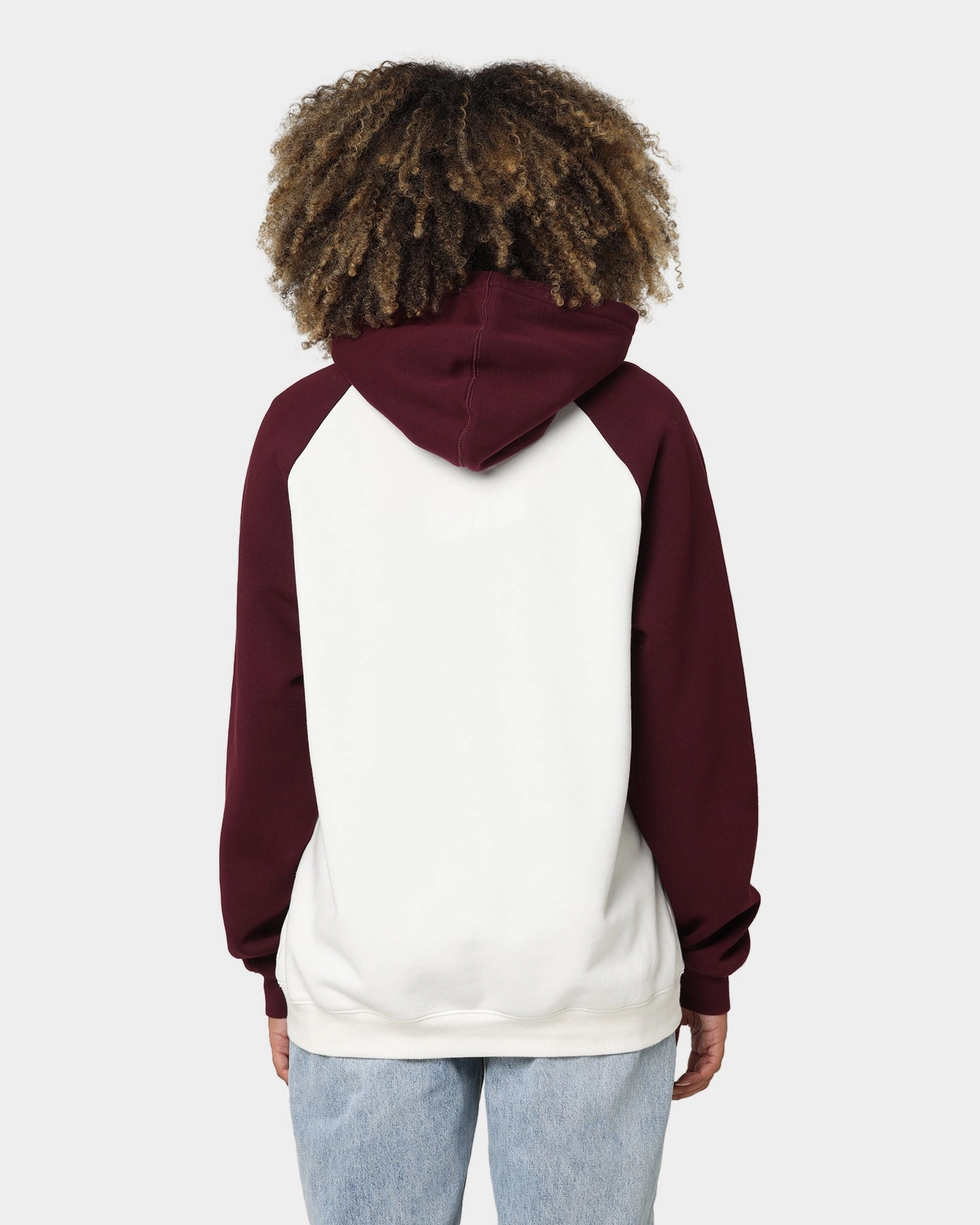 National Collegiate Athletic Association Harvard Crimson Two Tone Raglan Hoodie Vintage White Friendship