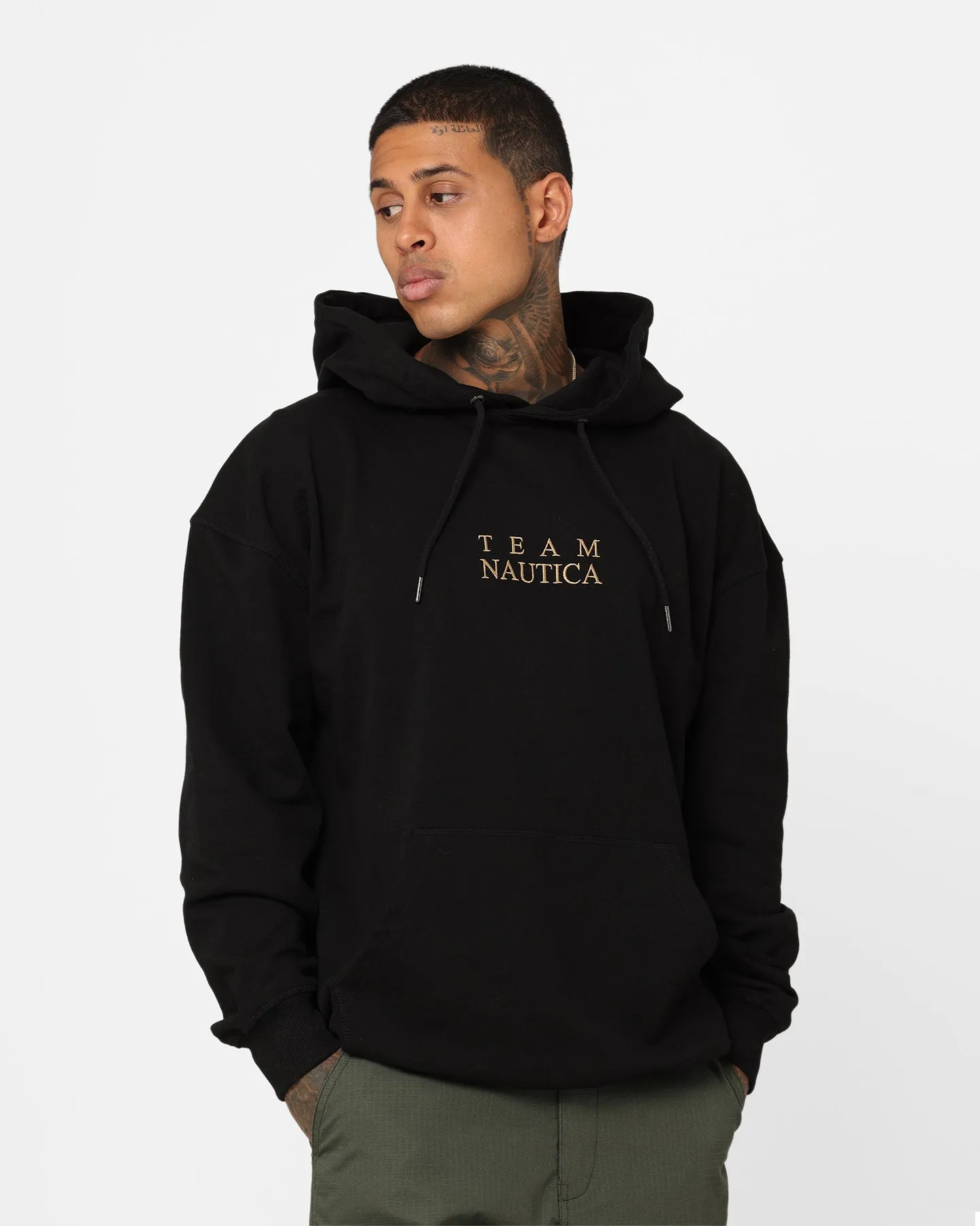 Nautica Terrex 2 Heavyweight Hoodie Anthracite Anti Slip Collar city lights