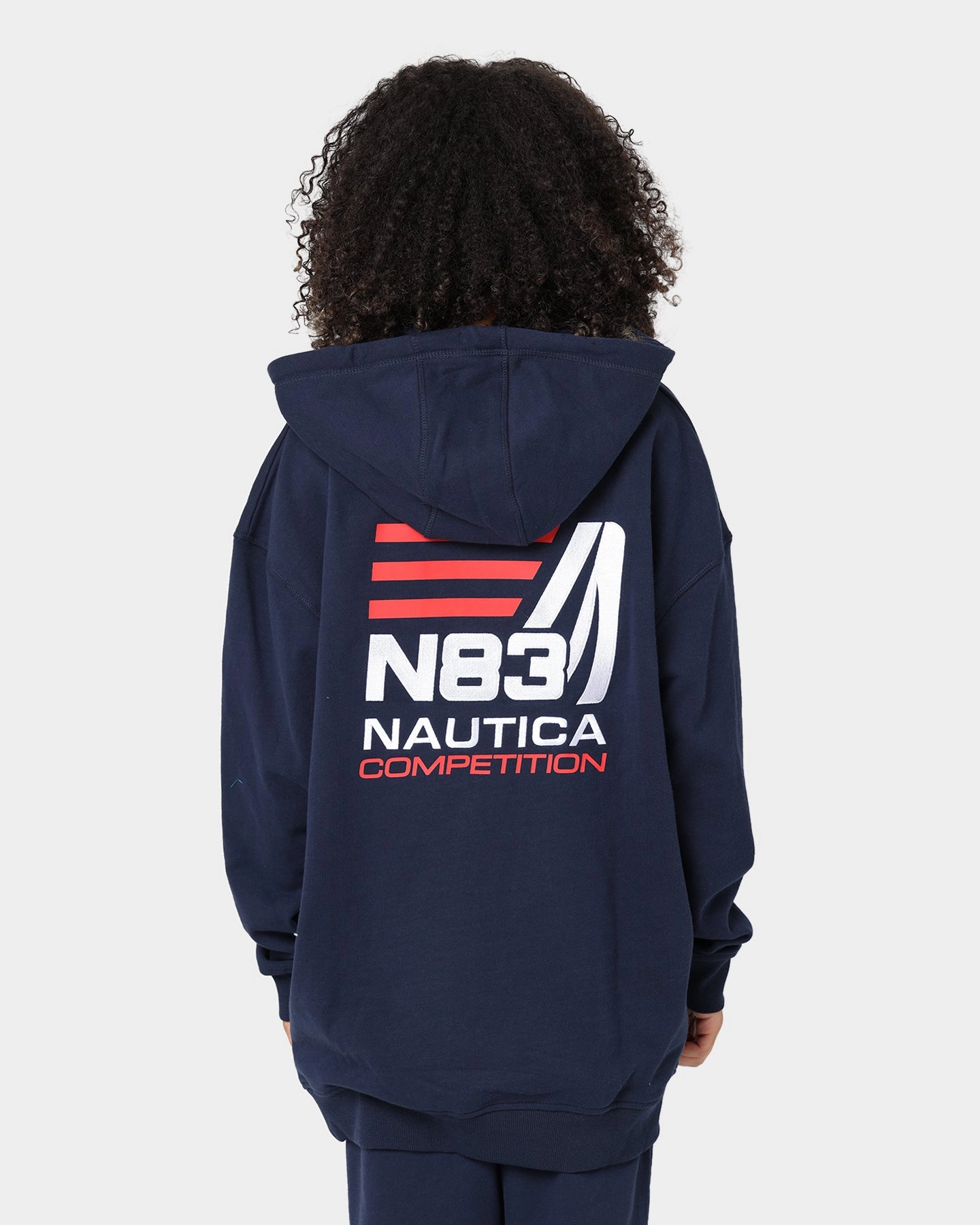 Windproof Technology Nautica Fowler Oversized Hoodie 459 Dark Navy