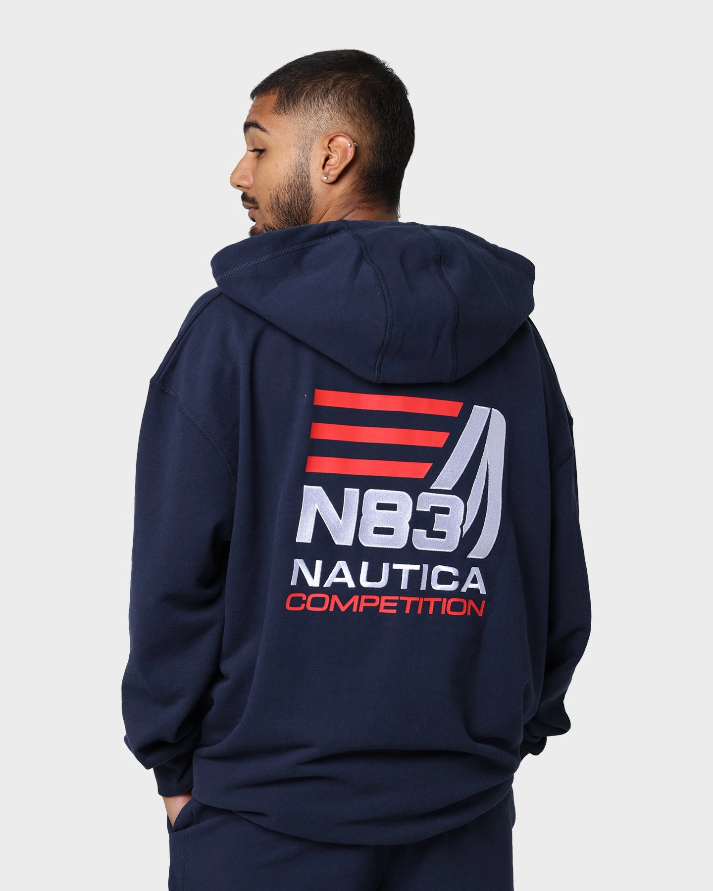 Flexible Mobility Choice Nautica Fowler Oversized Hoodie 459 Dark Navy