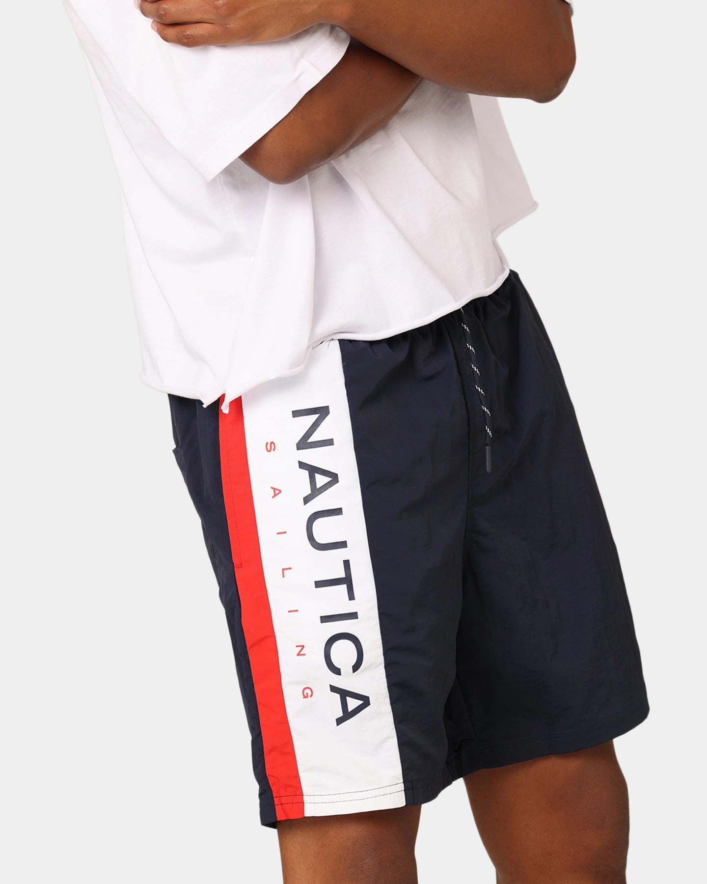 Soft Lining teenagers Nautica Knox 4" Swim Shorts Dark Navy