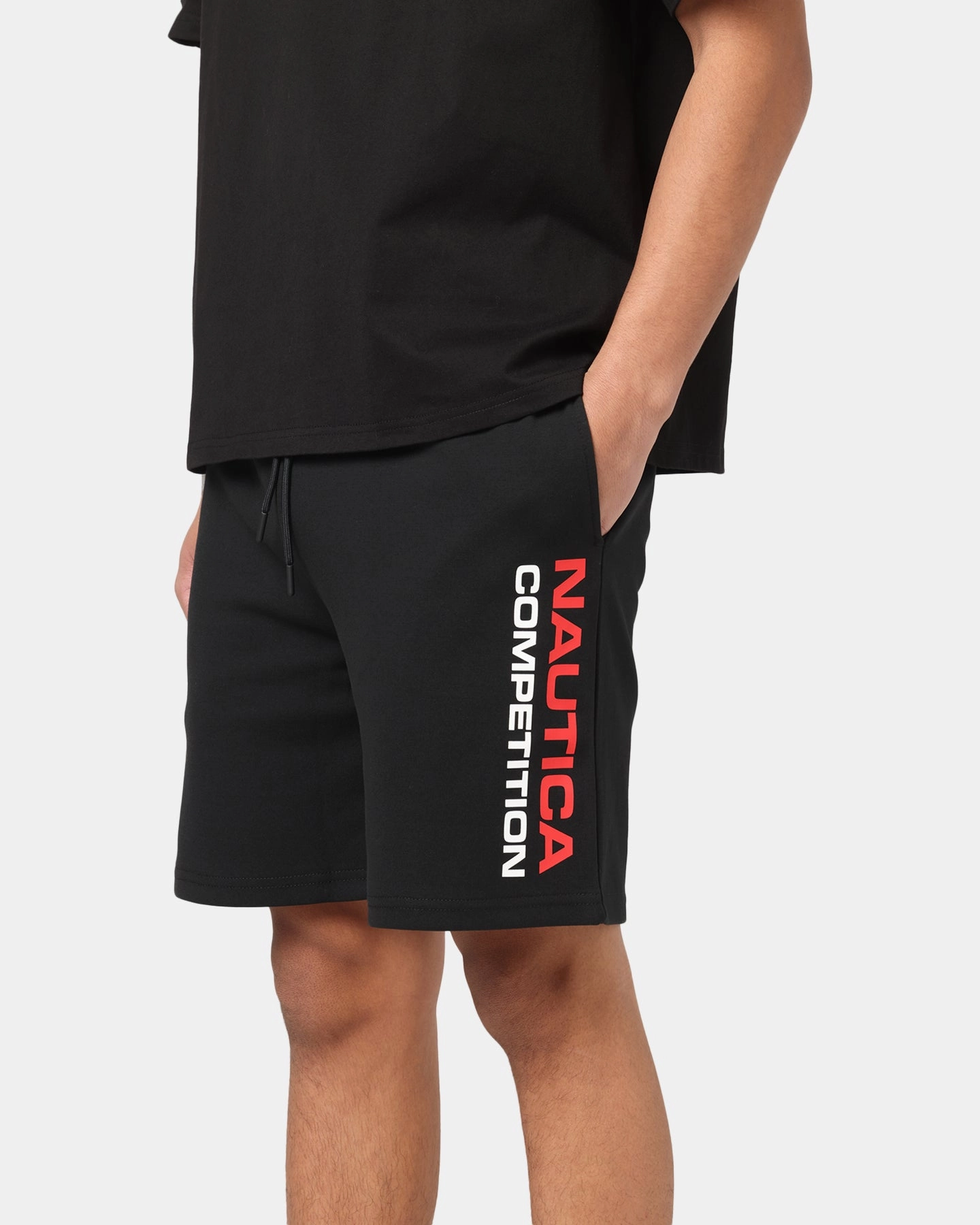 Nautica Waterford Fleece Shorts Black Hand washable