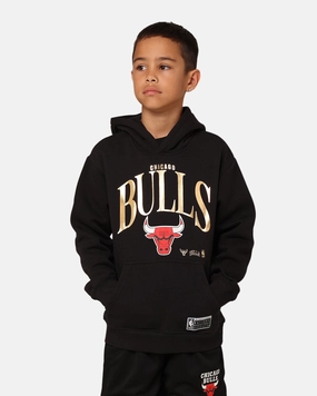 NBA Kids' Chicago Bulls Clifton Fleece Hoodie Black Certificate theater performance