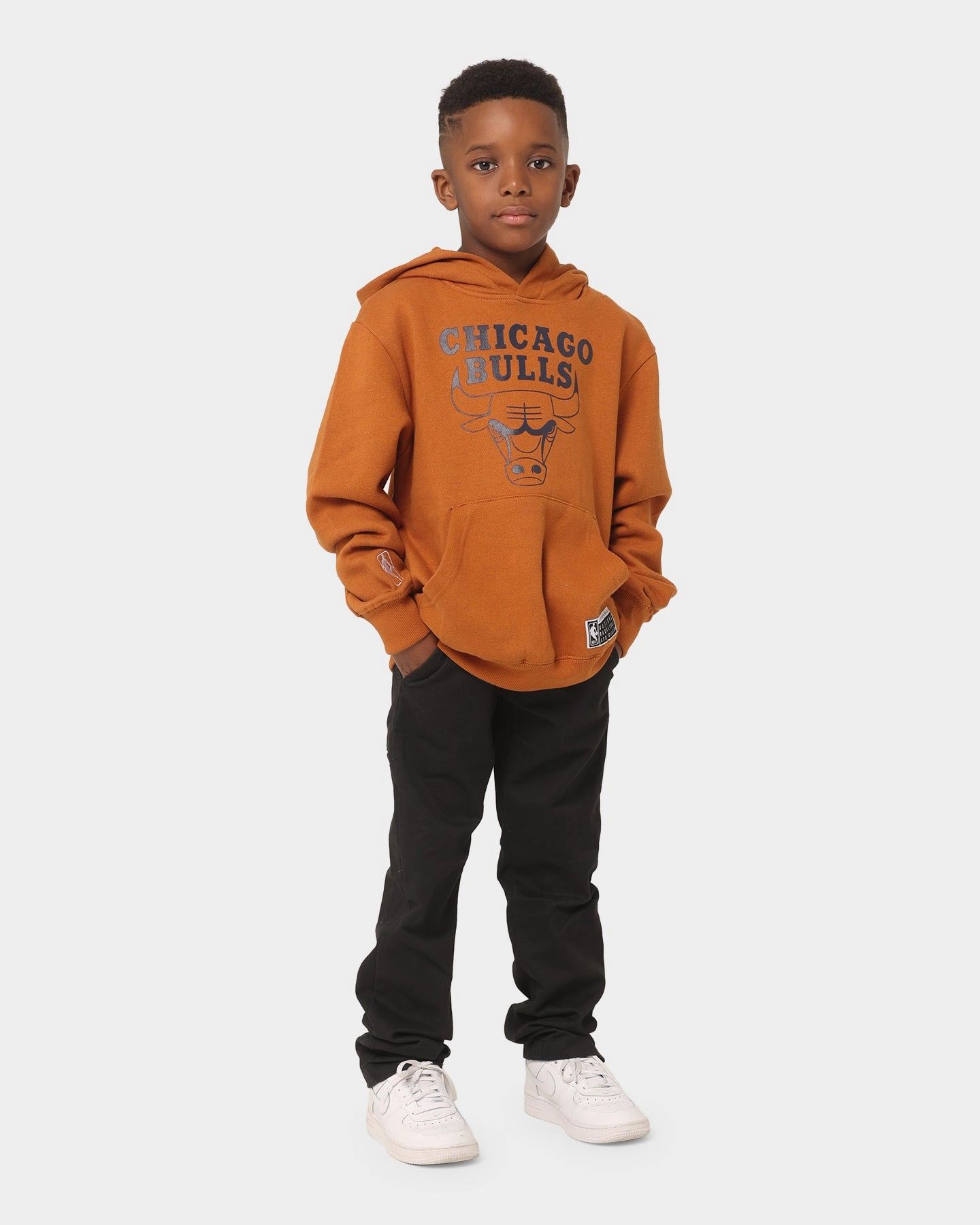 suitable for anniversaries Beach NBA Kids' Chicago Bulls Willis Fleece Hoodie Tan