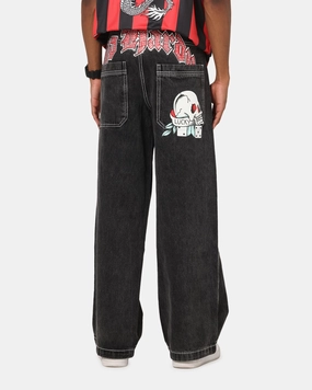 Relaxed Cut Ed Hardy Lucky Jeans Black