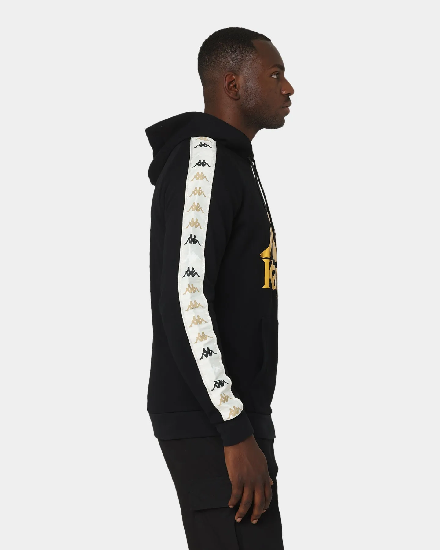 Kappa 222 Banda Hurtadof Hoodie Black/Grey Vapo Windproof Outer Layer