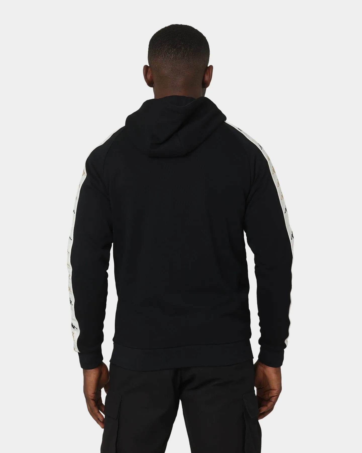 Protective Padding Kappa 222 Banda Hurtadof Hoodie Black/Grey Vapo