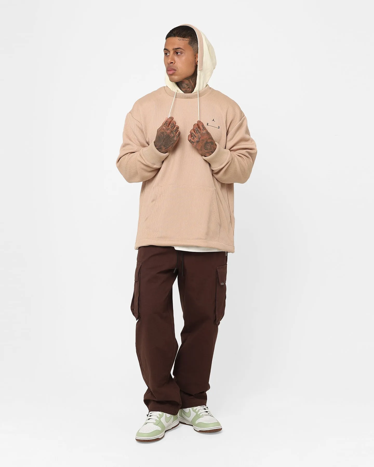 Score Jordan 23 Engineered Statement Fleece Pullover Hoodie Desert/Coconut