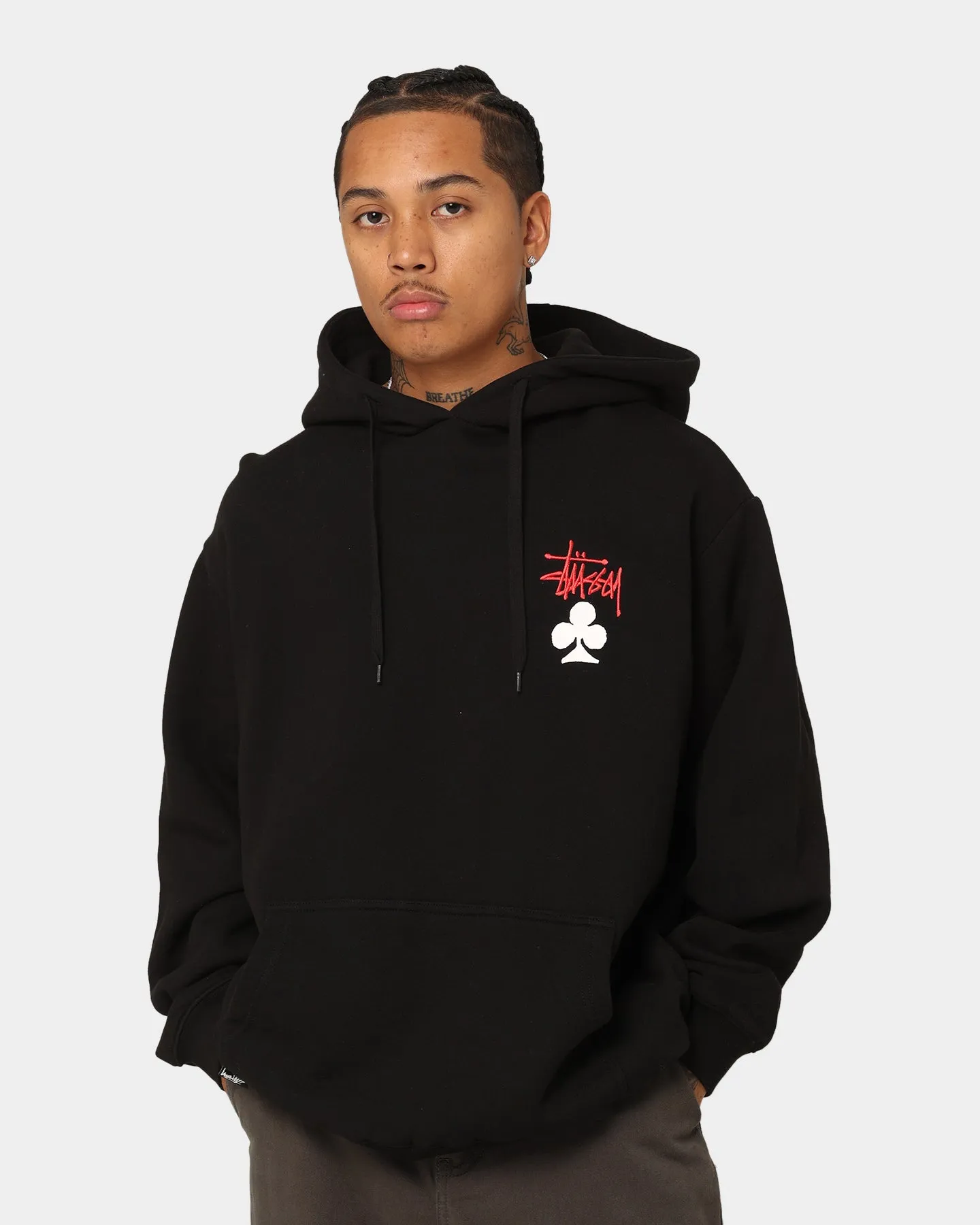 Cozy Lining Stussy House Of Cards Hoodie Pigment Black