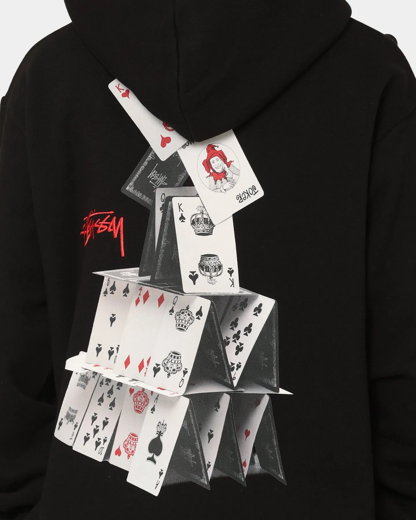 Stussy House Of Cards Hoodie Pigment Black Publish Support