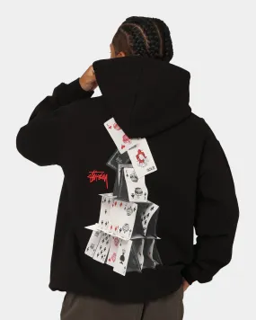 Sustain Stussy House Of Cards Hoodie Pigment Black