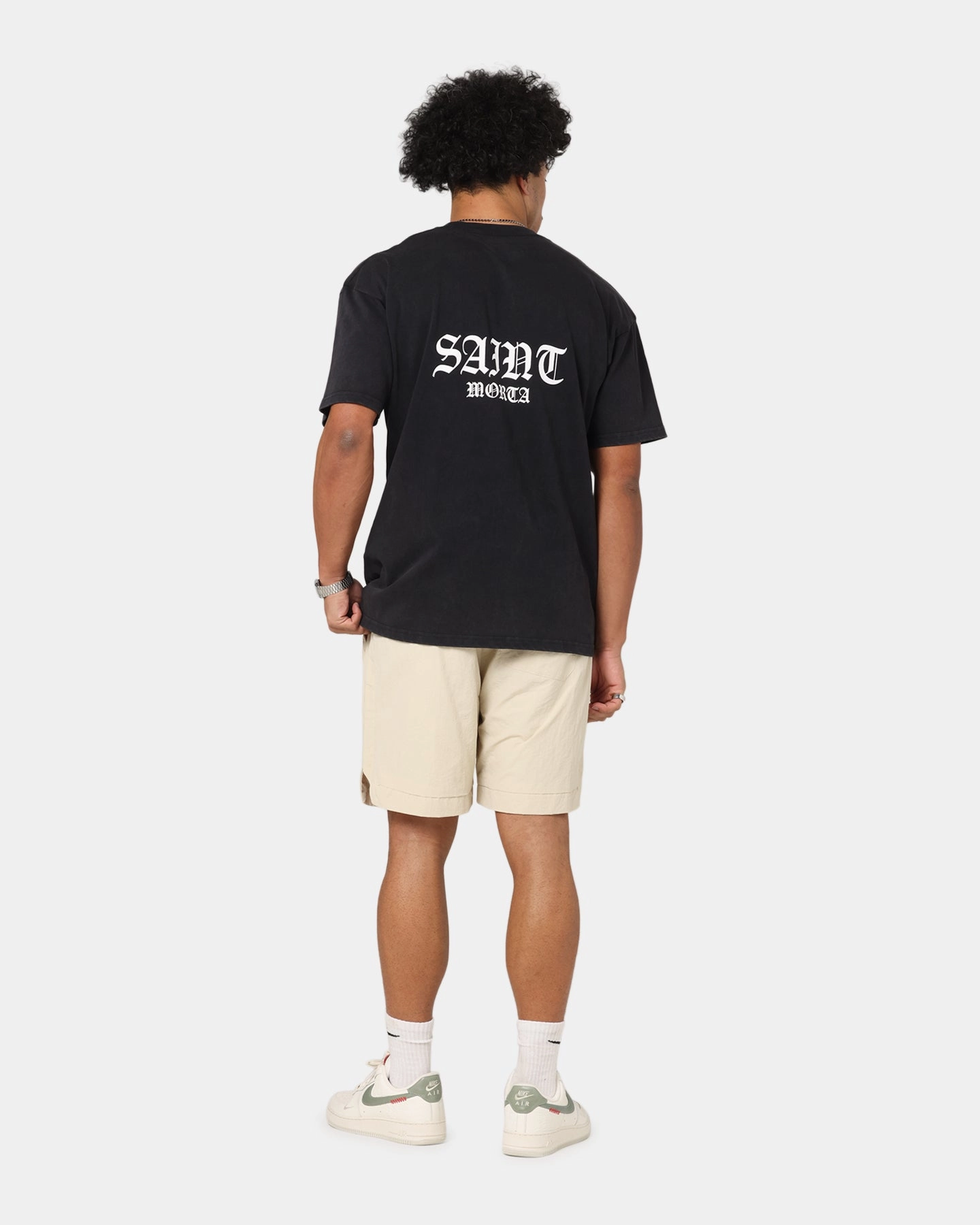 Casual Wear City Fashion Look Saint Morta Kingdomcome T-Shirt Vintage Black