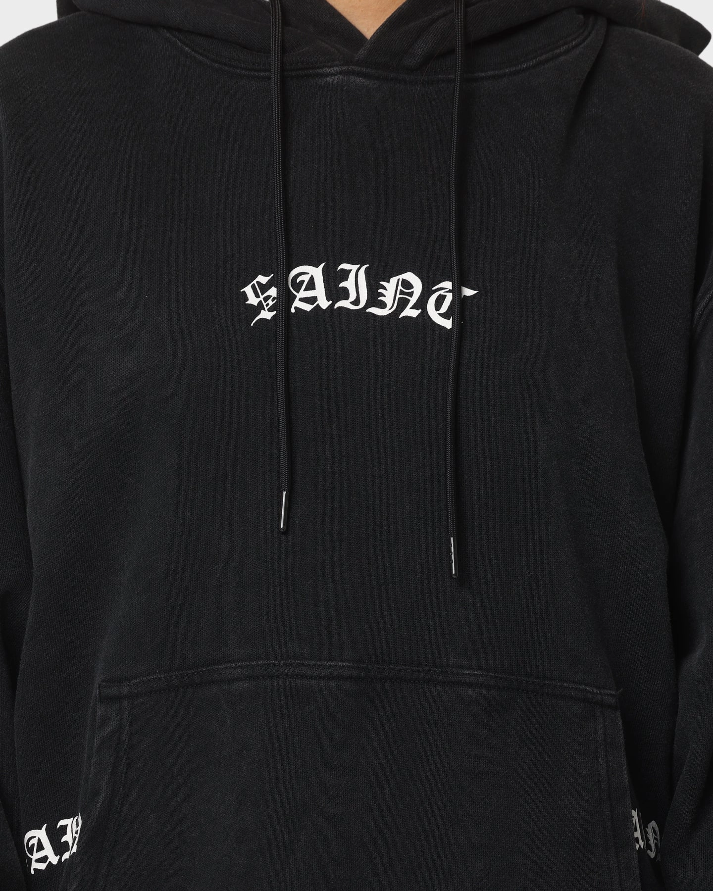 Saint Morta Day Of The Dead Hoodie Vintage Black home - party SeamSealed Construction