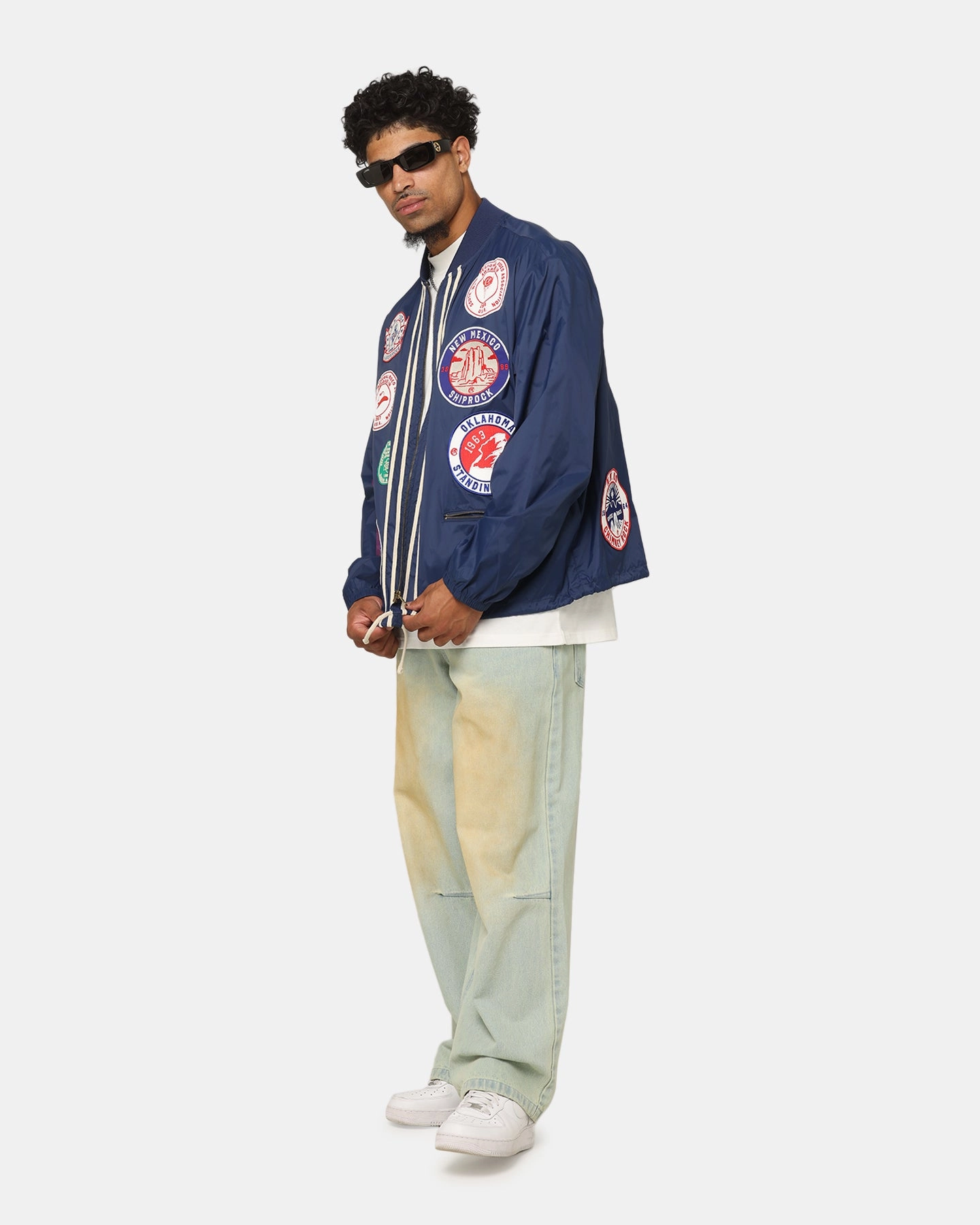 Champion 60's Souvenir Jacket Athetlic Navy Cream Adaptive Fit
