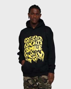 Goat Crew Smile Drip Hoodie Black Flexible Layering
