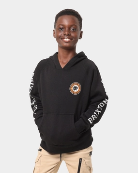 Brixton Kid's Forte Pullover Hoodie Black Universal Backpack Compatibility