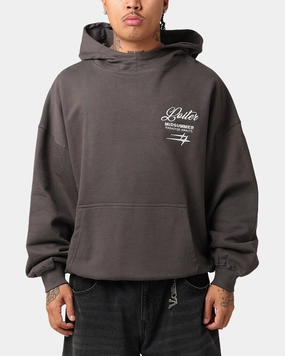Loiter Alter Hoodie Charcoal Collaborate NonBulky Midweight Build
