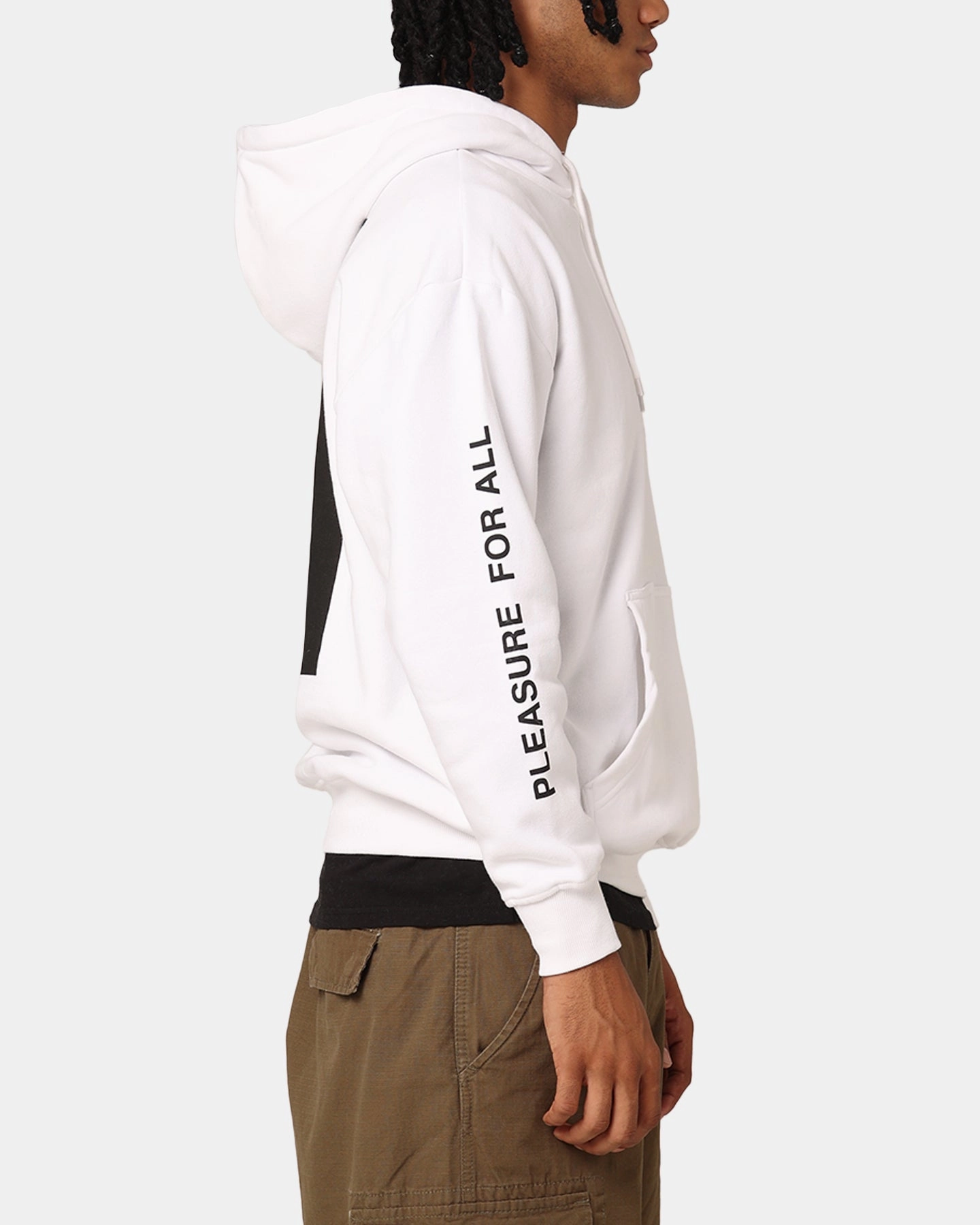 Slim Profile Windproof Construction Playboy Jan '89 Hoodie White