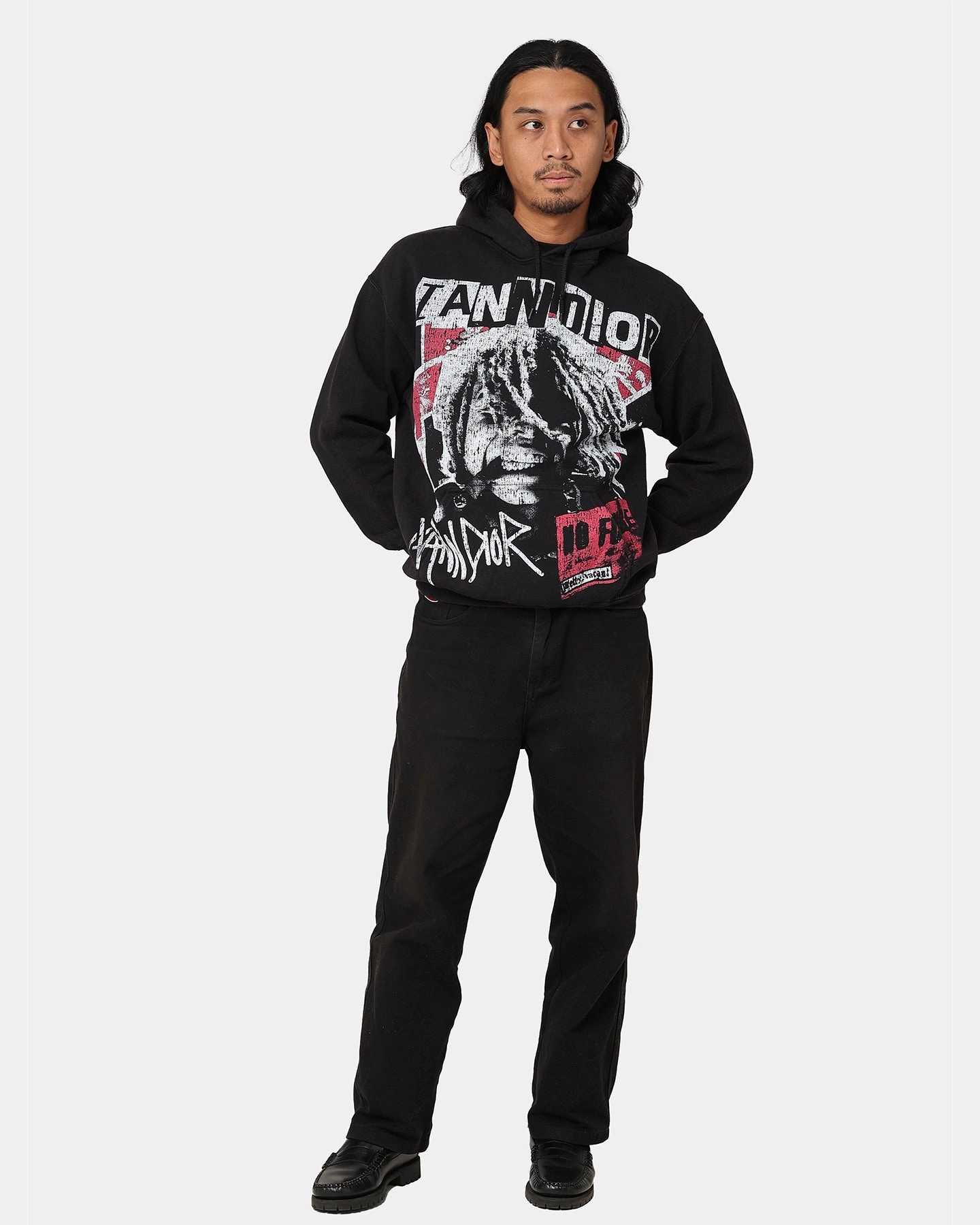 popular in America Polyfill Layer Integration Iann Dior Iann Dior Vintage Hoodie Black Wash