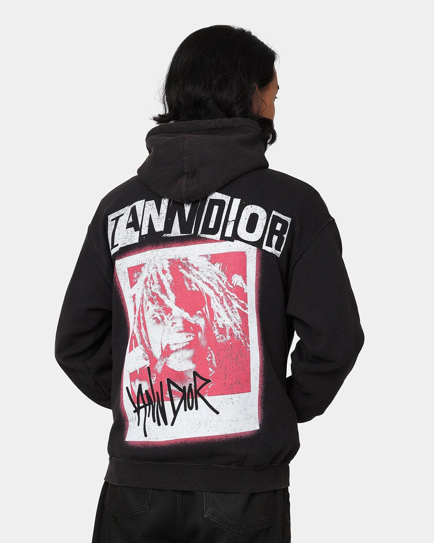 Cozy Fit Iann Dior Iann Dior Vintage Hoodie Black Wash