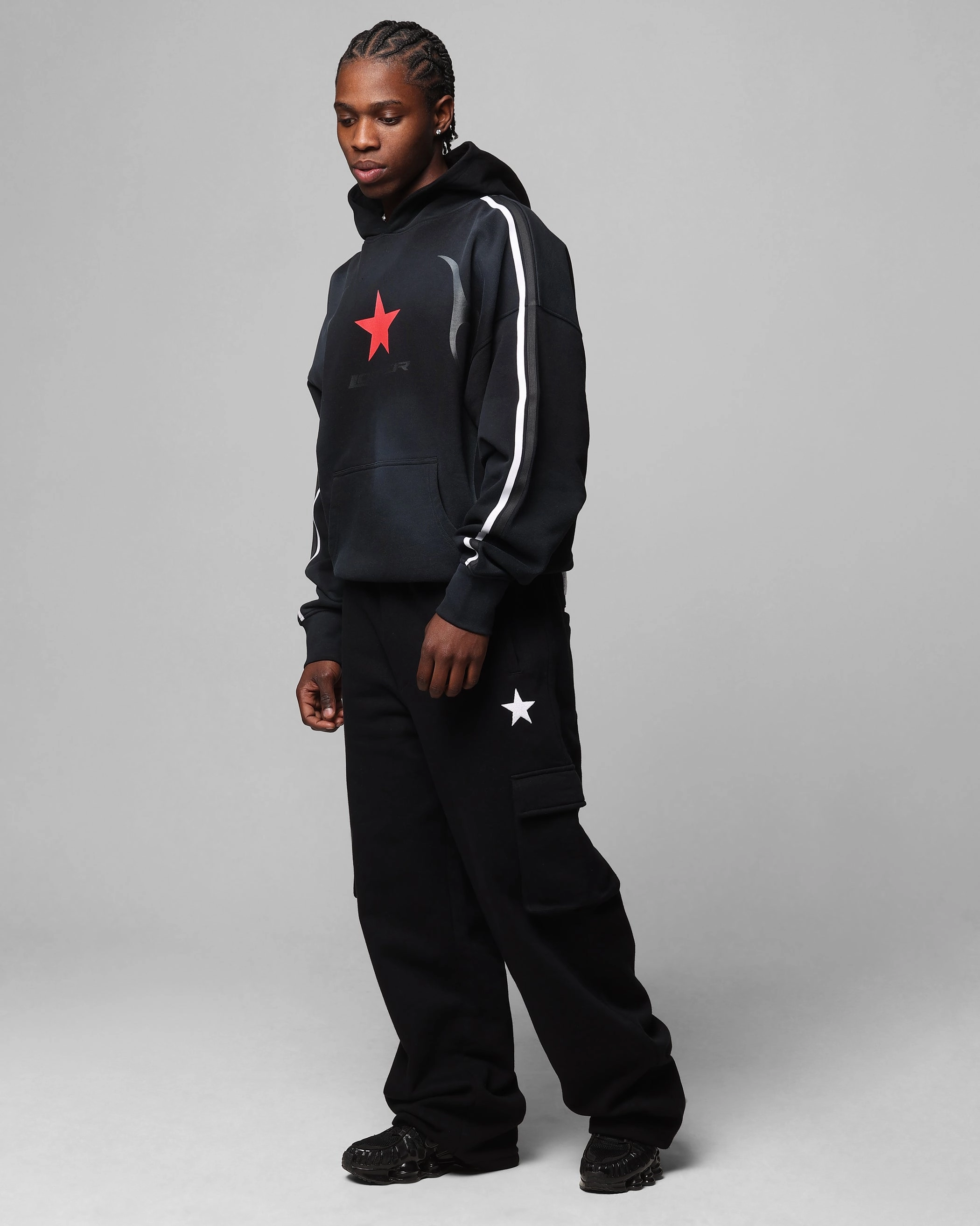 File Hiking Ready Loiter Trackstar Hoodie Washed Black