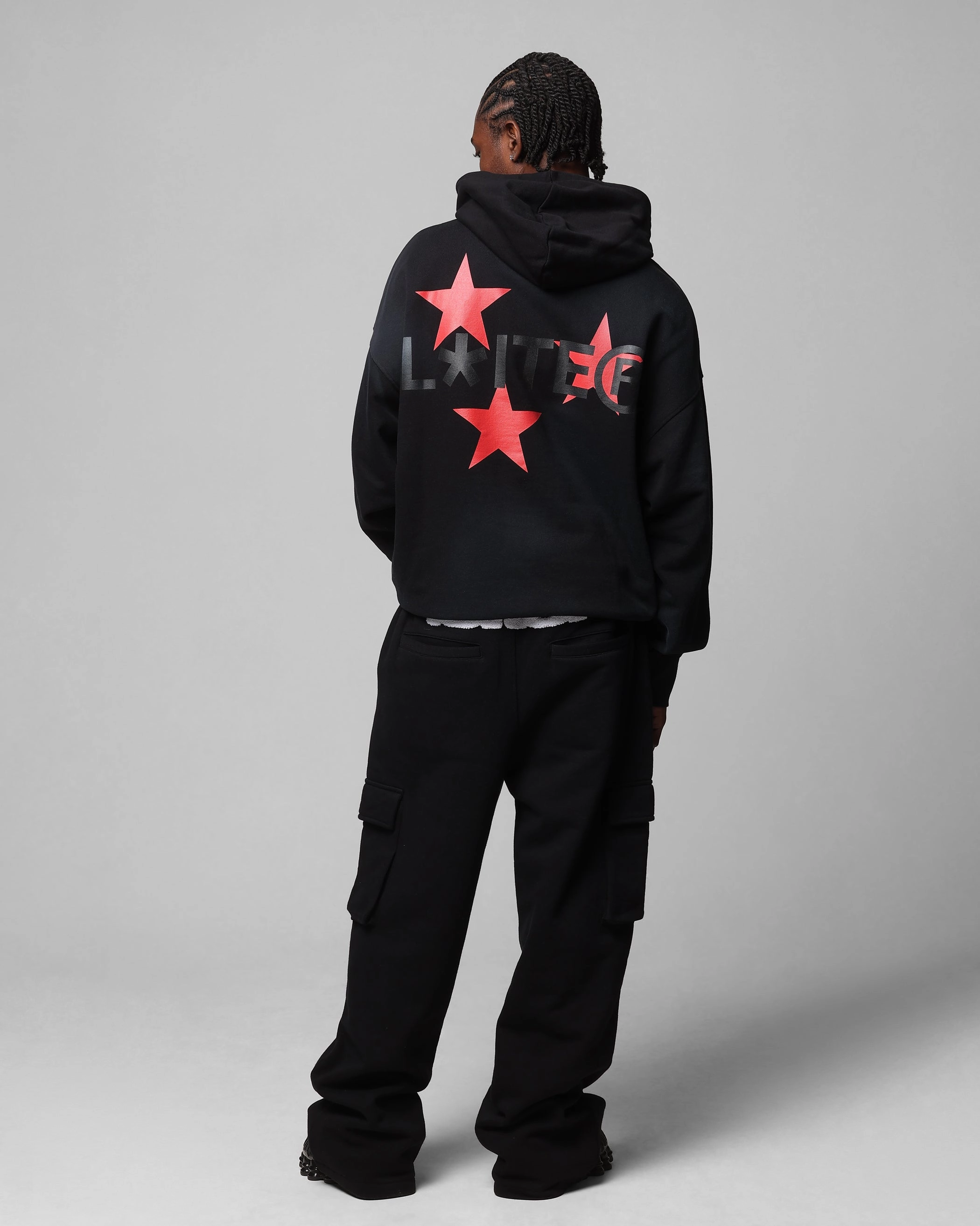 Loiter Trackstar Hoodie Washed Black Versatile Layering Piece