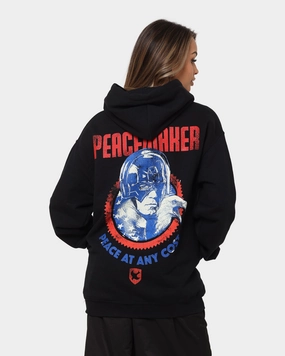 Goat Crew X Peacemaker Peace At Any Cost Hoodie Black Seamless construction