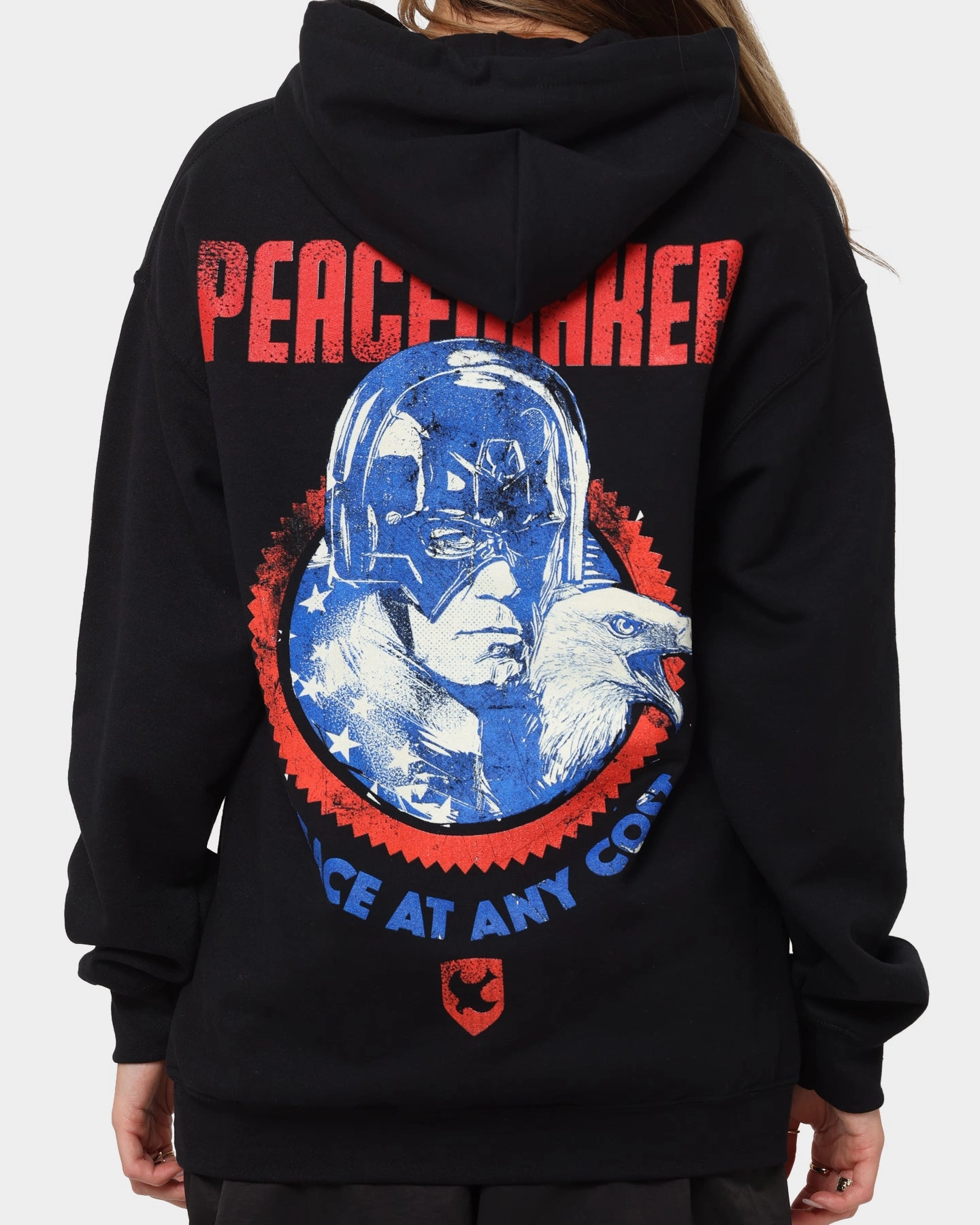 Goat Crew X Peacemaker Peace At Any Cost Hoodie Black Quick Adjust Straps