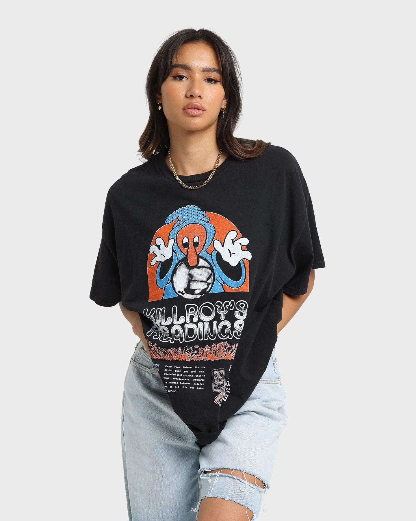 Goat Crew Killroy's Readings Vintage T-Shirt Black Wash TemperatureRegulating Wool combination