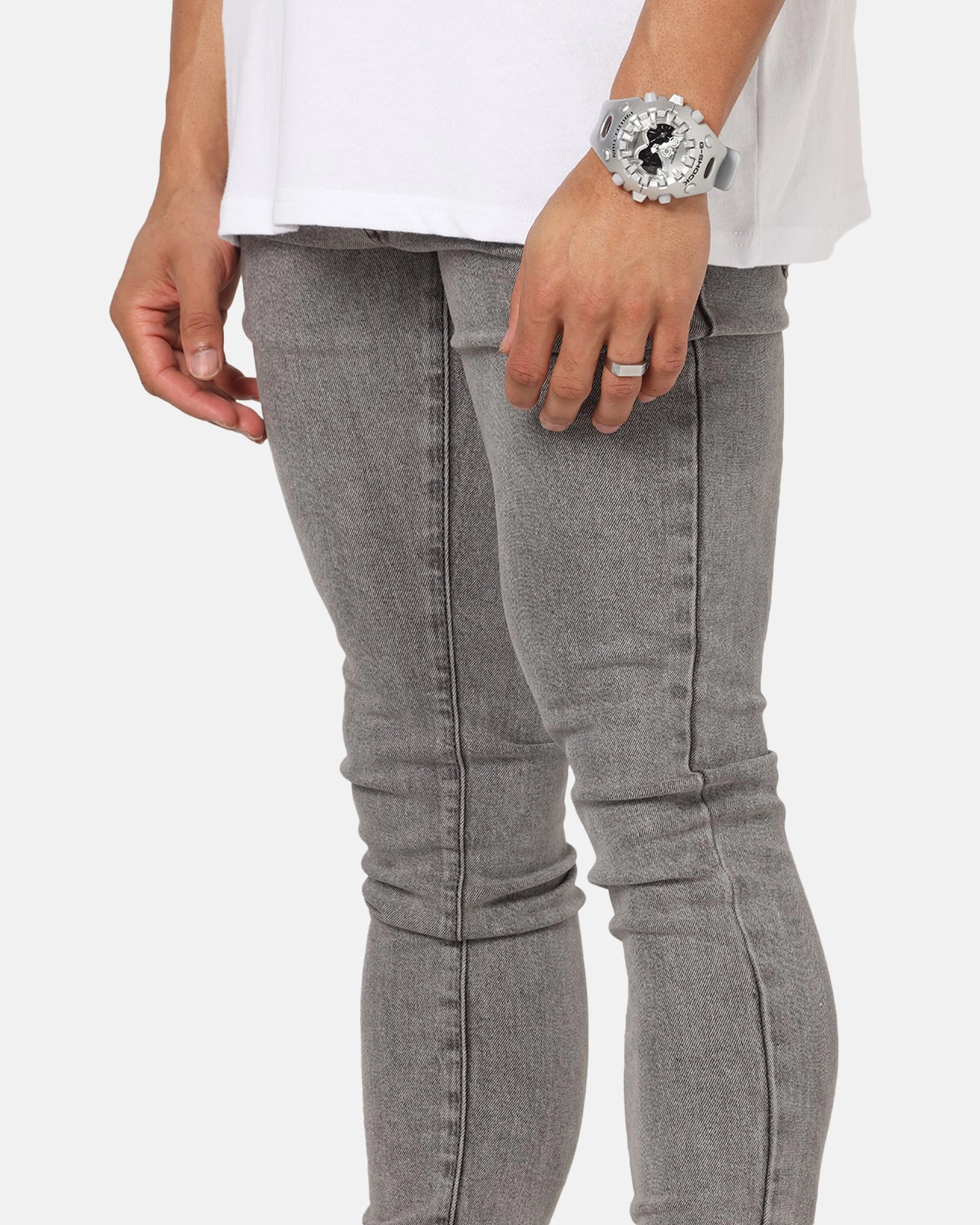 Work Meeting Casual Saint Morta Dynasty Jeans Sulphur Grey